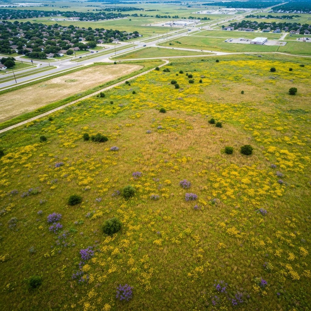 Aerial view of Dallas-Fort Worth skyline