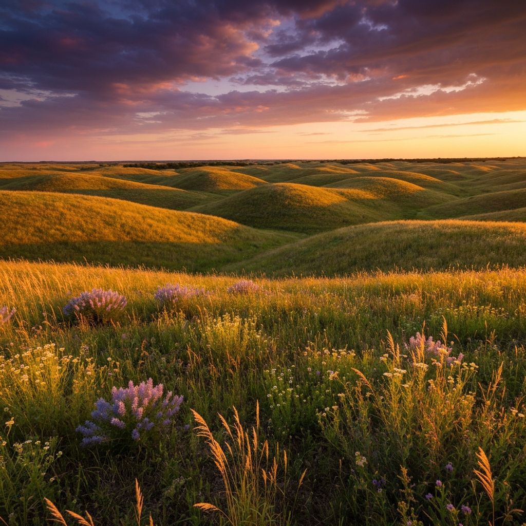 Dallas-Fort Worth skyline at golden hour